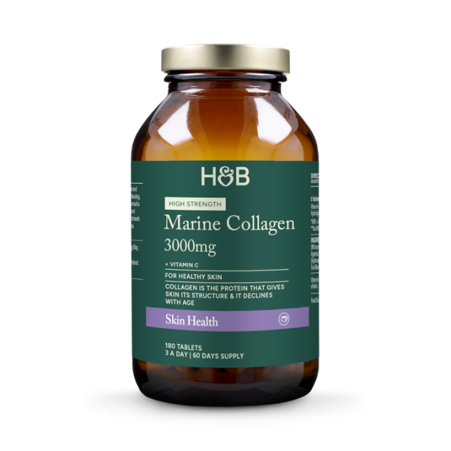 Holland & Barrett Marine Collagen with Vitamin C 180 Tablets - 1
