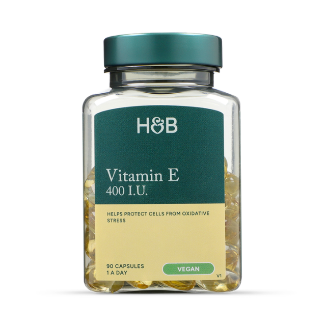 Holland & Barrett Natural Vegan Vitamin E 400I.U 90 Capsules - 1