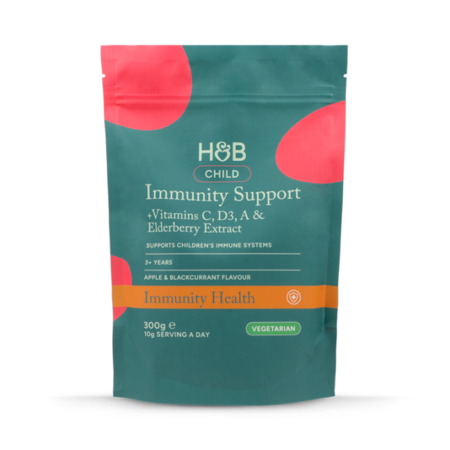 Holland & Barrett Children's Immunity Support Apple & Blackcurrant Flavour Powder 300g - 1