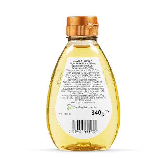 Holland & Barrett Acacia Honey 340g - 2