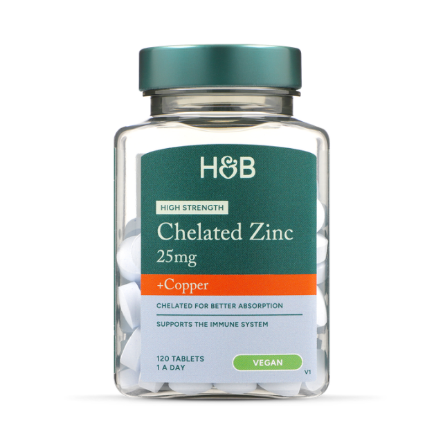 Holland & Barrett High Strength Chelated Zinc & Copper 120 Tablets - 1