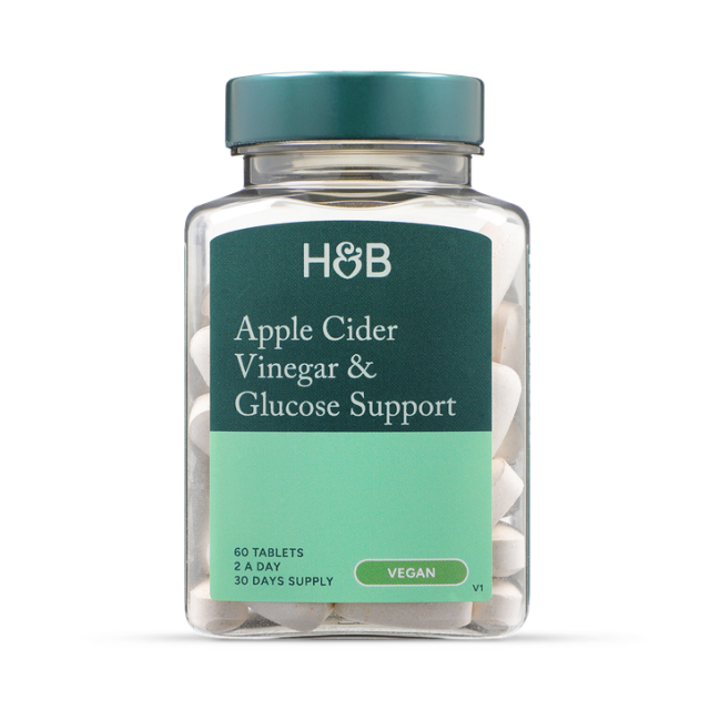 Holland & Barrett Apple Cider Vinegar & Glucose Support 60 Tablets - 1