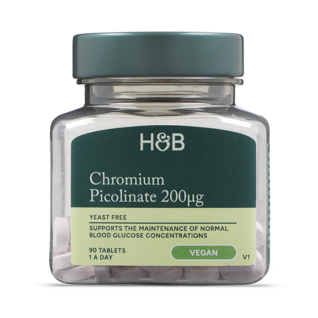 Holland & Barrett Chromium Picolinate 200ug 90 Tablets - 1