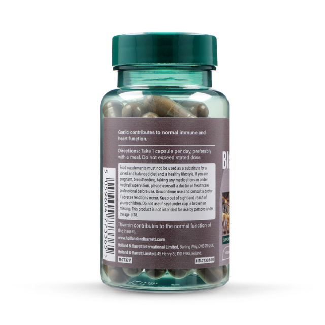 Holland & Barrett Black Garlic 4800mg 60 Capsules - 2