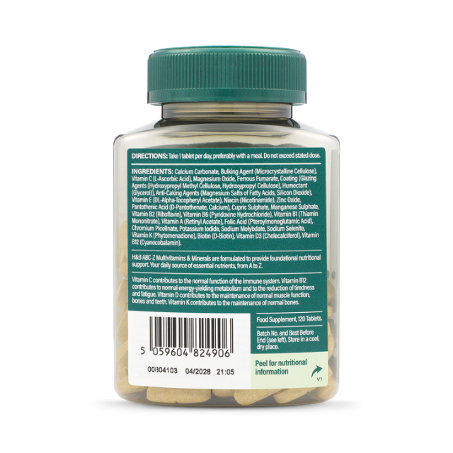 H&B ABC-Z Multivits 120 Tablets - 2