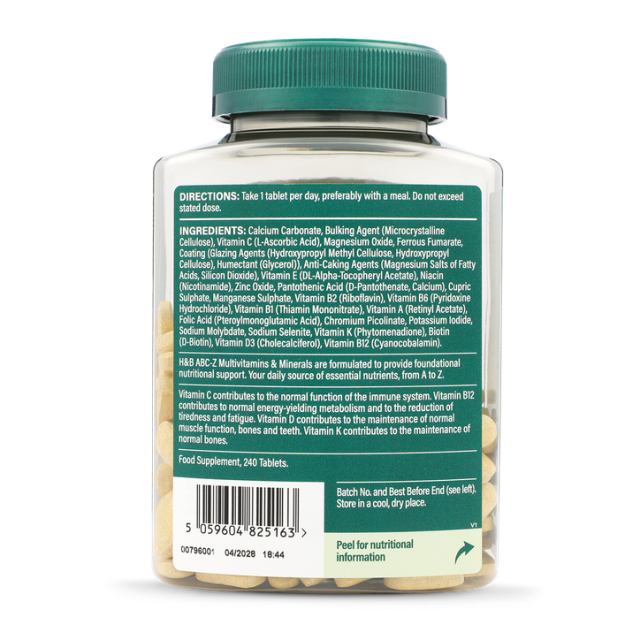 H&B ABC-Z Multivits 240 Tablets - 2