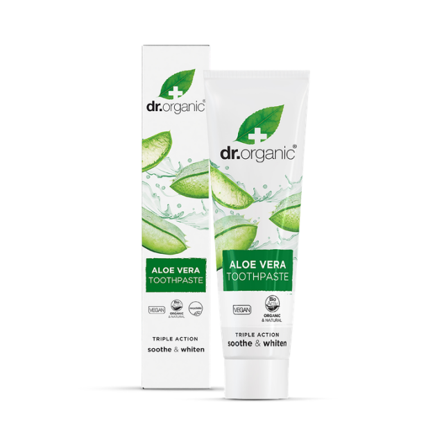 Dr Organic Aloe Vera Toothpaste 100ml - 1